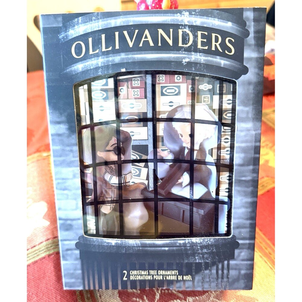 Hallmark Harry Potter Ollivanders Storied Moments Christmas Ornament Set NEW
